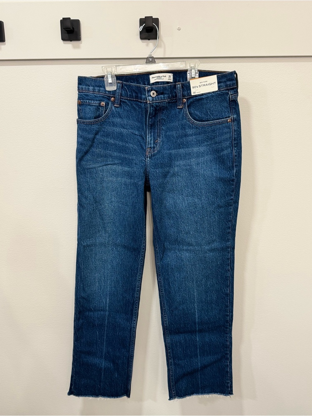 Abercrombie & Fitch Mid Rise 90s Straight Leg Jeans